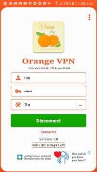 Orange VPN screenshot 1