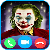 Fake Call From joker in video and audio icon