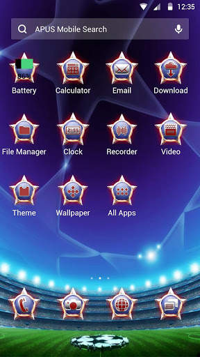 Cool free glow soccer APUS stylish sport theme screenshot 2