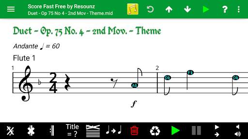 Score Fast Free: compose, notate & play music screenshot 2