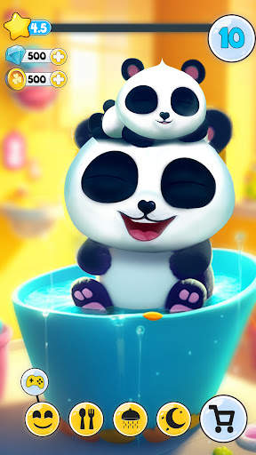 Pu My talking panda, pet care screenshot 2