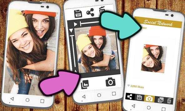 White frame for Insta photos screenshot 1