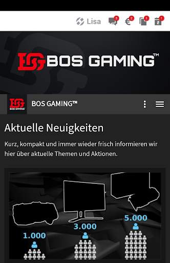 BOS GAMING™ APP screenshot 1