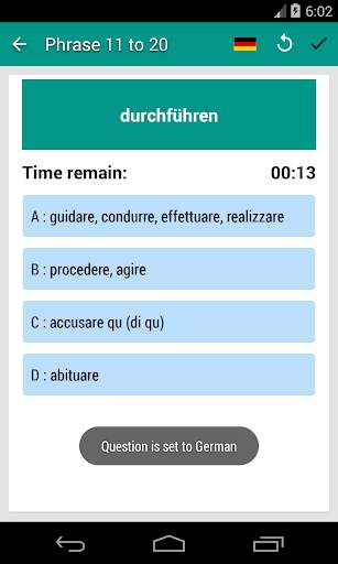 Verbi tedeschi comuni - Impara il tedesco screenshot 8