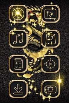 Gold Dragon Launcher Theme screenshot 4