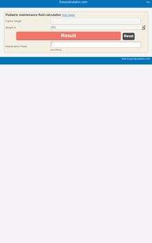 Maintenance Fluid Calculator screenshot 2