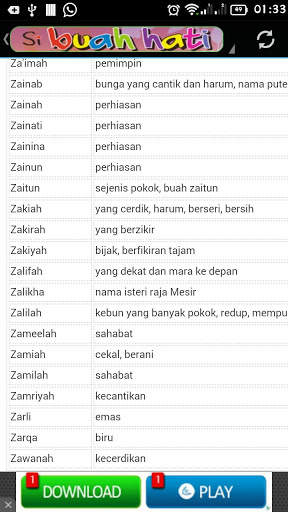 Nama-Nama Indah Buat Cahaya Mata screenshot 2