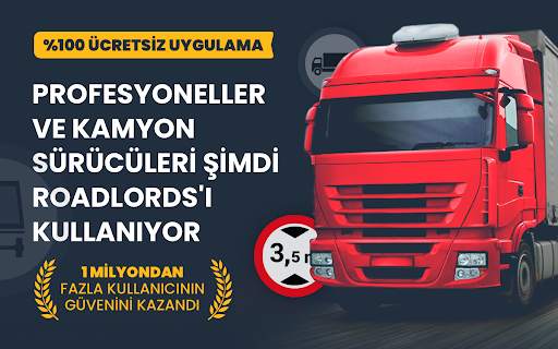 RoadLords – Ücretsiz kamyon GPS navigasyon screenshot 1