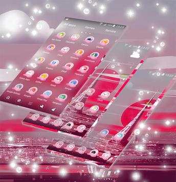 Pink Paris Launcher Theme screenshot 1
