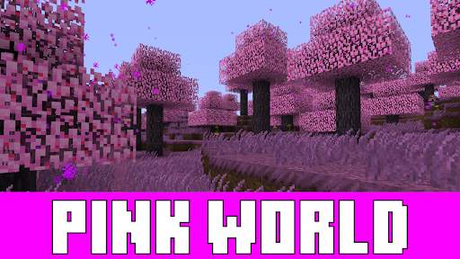 Pink World  mods for minecraft screenshot 1