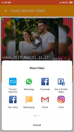 Birthday video for daughter - with photo and song screenshot 9
