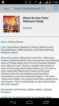 Indian TV Schedule screenshot 4