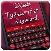 Pink typewriter keyboard 10001001
