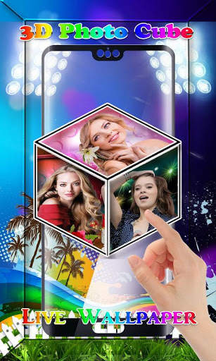 3D Photo Cube Live Wallpaper screenshot 4