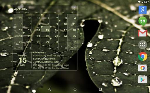 Calendar Widget (key) screenshot 6