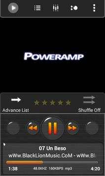 Poweramp Skin Dark Minimal скриншот 1