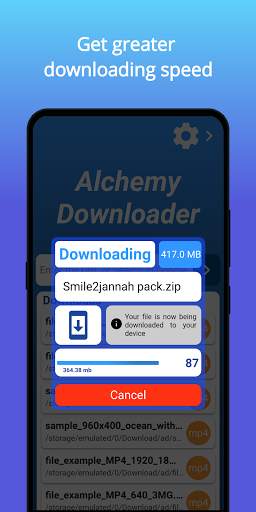 Alchemy Downloader | Web file to Drive | fast screenshot 4