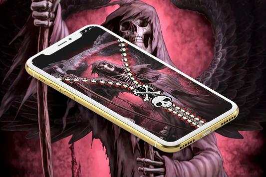 Grim Reaper Zipper Lock Screen screenshot 2