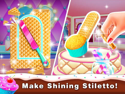 High Heel Cupcake Maker- Girly Bakery Food Games screenshot 3