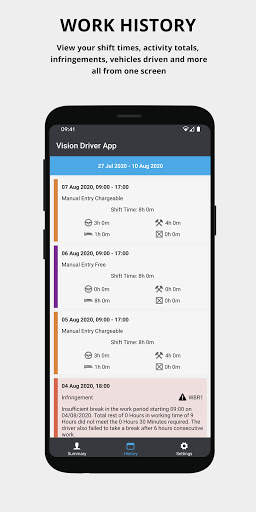 Vision Driver App скриншот 1