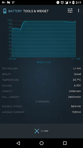 Battery Tools & Widget for Android (Battery Saver) स्क्रीनशॉट 4