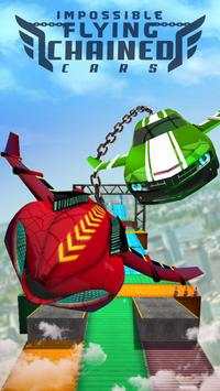Impossible Flying Chained Car Games screenshot 11