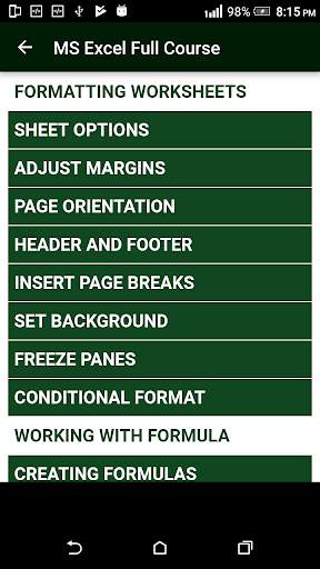 Learn MS Excel (Basic & Advance Course) скриншот 13