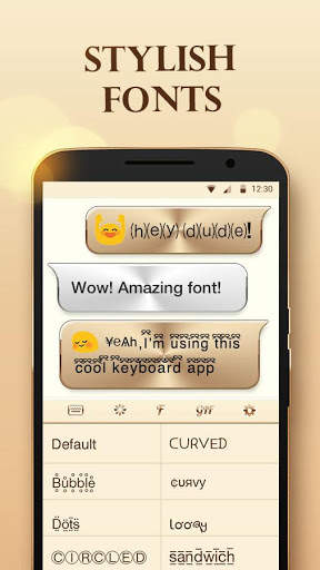 Gold Keyboard Golden Theme screenshot 3