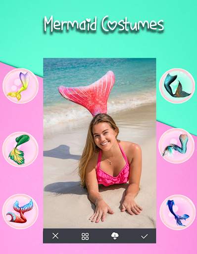 Mermaid Tail Costumes - Mermaid Photo Editor Cam screenshot 1