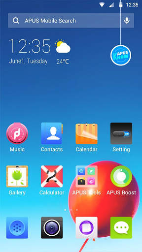 PURE SKY-APUS Launcher theme screenshot 1