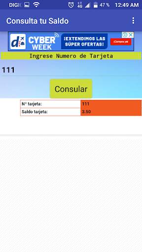 Consulta Saldo Metro Bus Panama screenshot 2