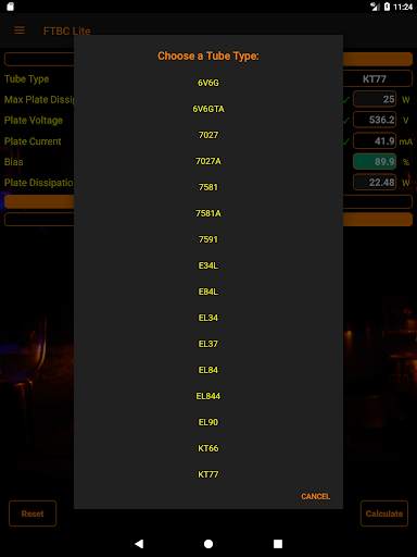 Freedom Tube Bias Calculator Lite screenshot 9