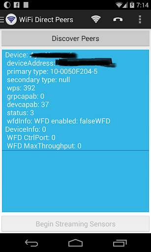 WiFi Direct Sensors screenshot 2