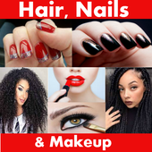 HAIR NAILS AND MAKEUP icon
