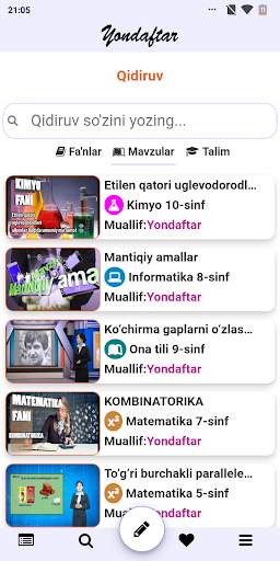 YONDAFTAR.UZ - ONLAYN VIDEO DARSLAR VA KITOBLAR screenshot 6