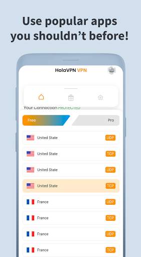 HolaVPN: free proxy unblocker & secure VPN screenshot 1