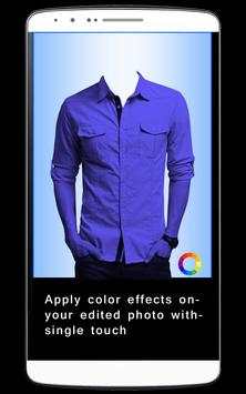 Men Check Shirt Photo Suit - Man Casual Shirt screenshot 6