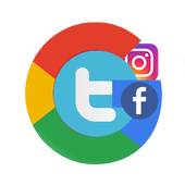 Social multi network icon