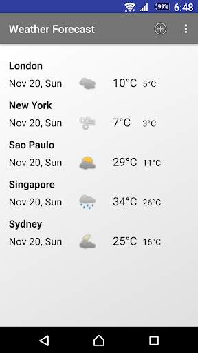 5-Day Weather Forecast screenshot 1