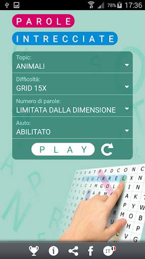 Parole Intrecciate in italiano screenshot 1