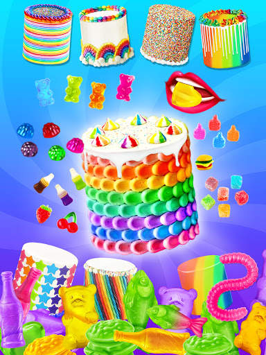 Gummy Unicorn Cake - Rainbow Unicorn Food screenshot 4