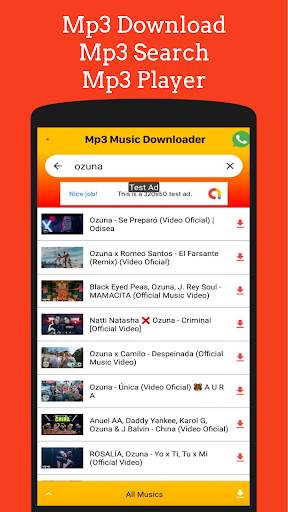 Tube Music Downloader - TubePlay Mp3 Downloader screenshot 1