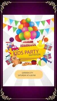 Kids Birthday Party Invitation Maker screenshot 2