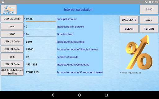 Formulas Calc Unit Converter   11 تصوير الشاشة