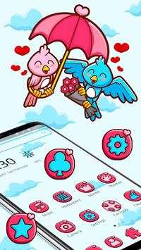 Love Birds Couple Theme screenshot 2