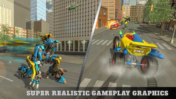 ATV Quad Racing Moto Robot Transformation Game screenshot 4