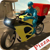 Super Flash Speed Hero Pizza Delivery icon
