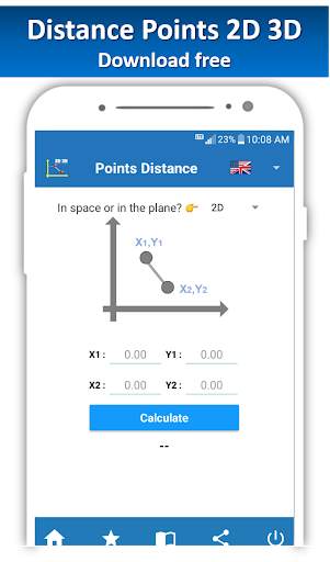 Distance Points 2D 3D Calculator screenshot 4
