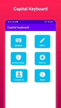 Capital Keyboard app screenshot 1