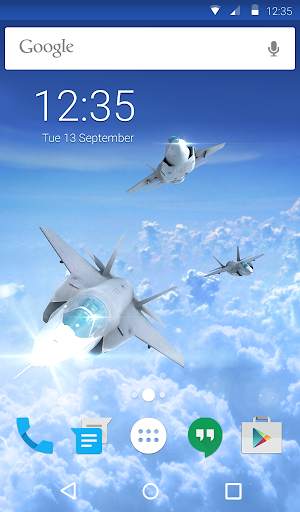 Jet Flight Animated Keyboard   Live Wallpaper screenshot 6